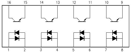 opto-isolator IC schematic